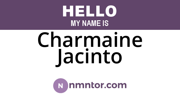 Charmaine Jacinto