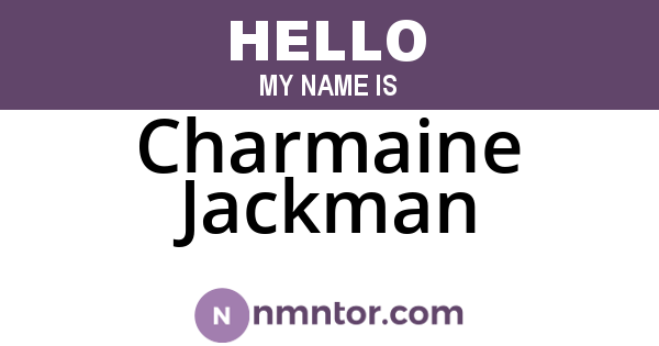 Charmaine Jackman