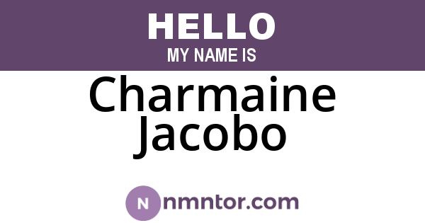 Charmaine Jacobo