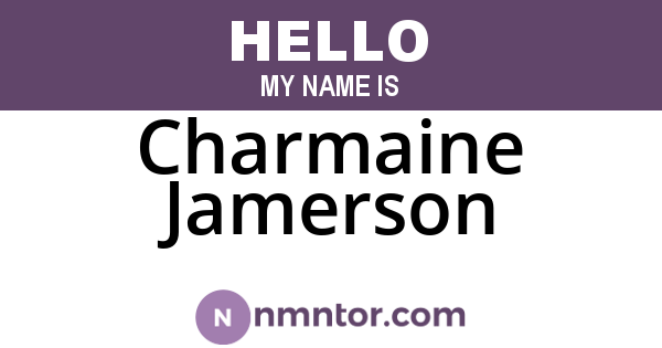 Charmaine Jamerson