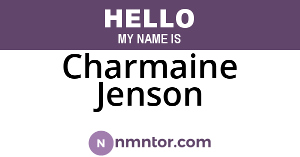Charmaine Jenson