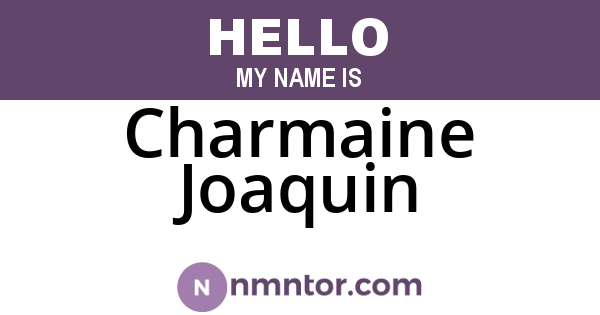 Charmaine Joaquin