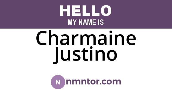 Charmaine Justino