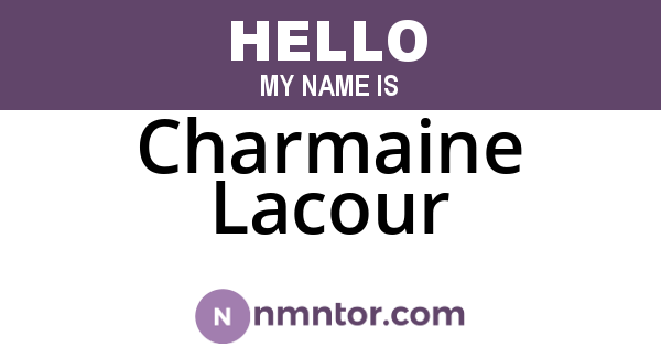 Charmaine Lacour