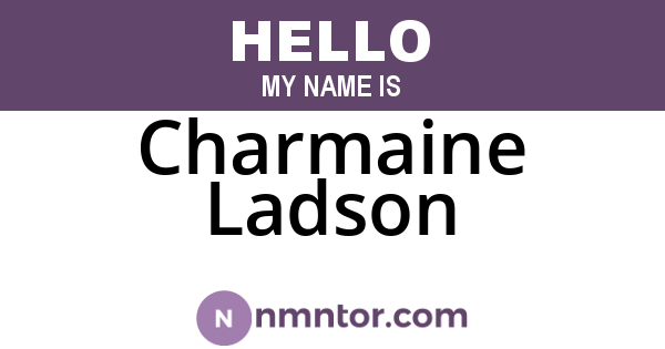 Charmaine Ladson