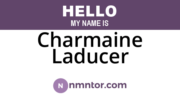 Charmaine Laducer