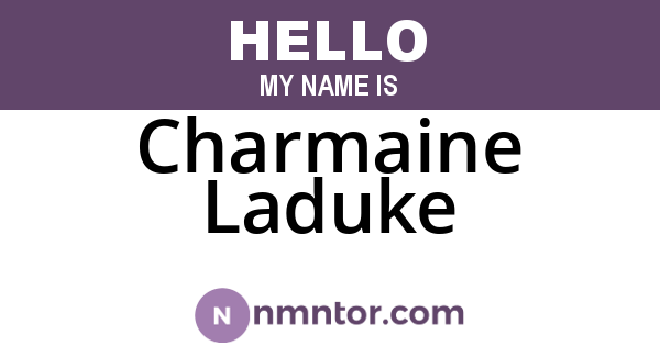 Charmaine Laduke