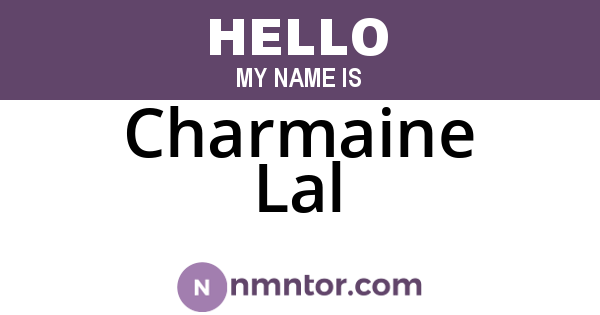 Charmaine Lal