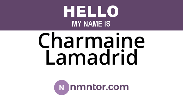 Charmaine Lamadrid