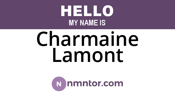 Charmaine Lamont