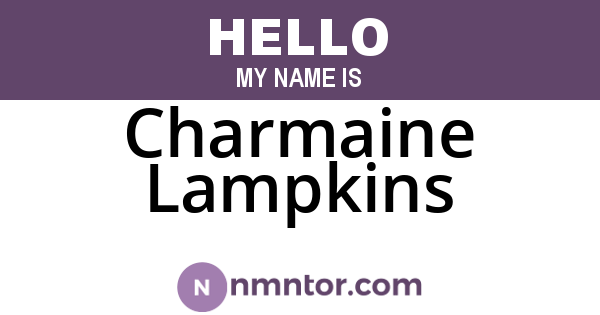 Charmaine Lampkins