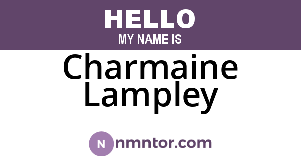 Charmaine Lampley
