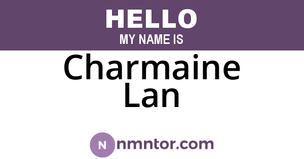 Charmaine Lan