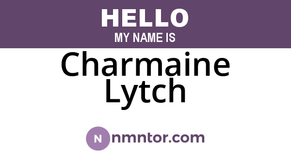 Charmaine Lytch