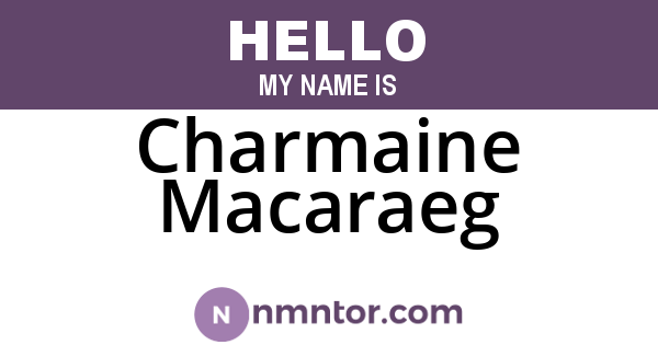 Charmaine Macaraeg