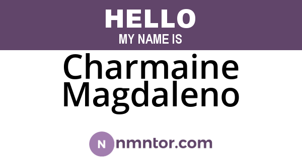 Charmaine Magdaleno