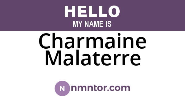 Charmaine Malaterre
