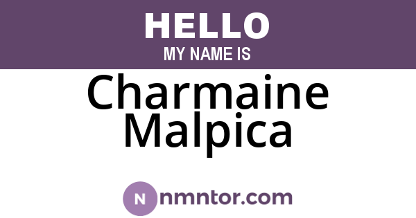 Charmaine Malpica