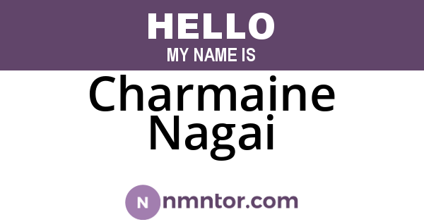 Charmaine Nagai