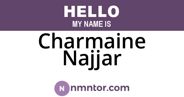 Charmaine Najjar