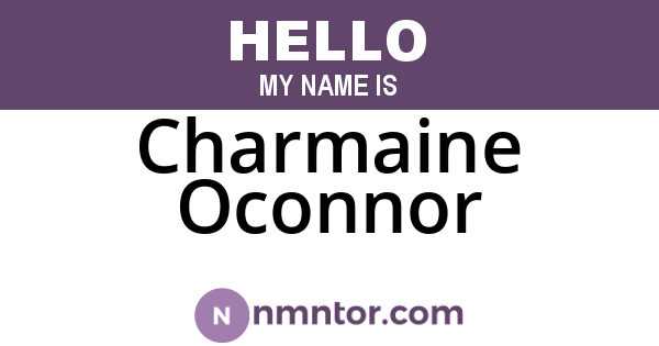 Charmaine Oconnor