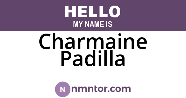 Charmaine Padilla