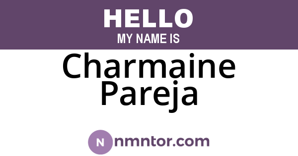 Charmaine Pareja