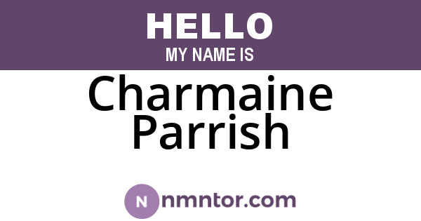Charmaine Parrish