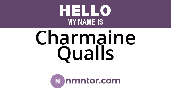Charmaine Qualls