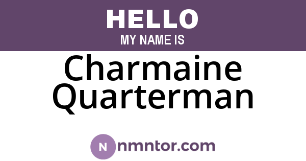 Charmaine Quarterman