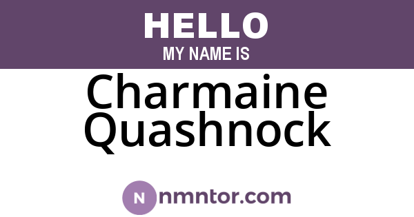 Charmaine Quashnock