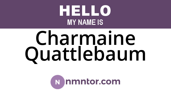 Charmaine Quattlebaum