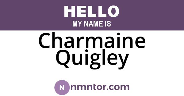 Charmaine Quigley