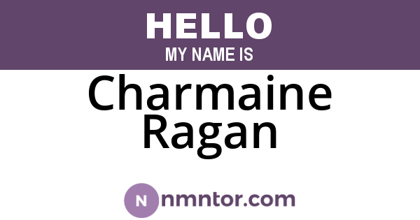 Charmaine Ragan
