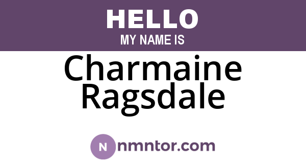 Charmaine Ragsdale
