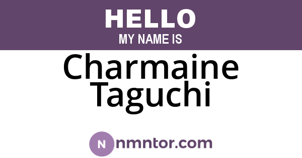 Charmaine Taguchi
