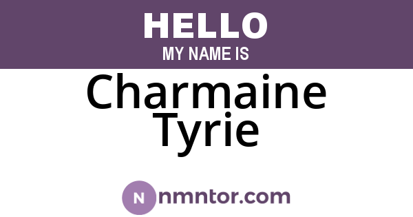 Charmaine Tyrie
