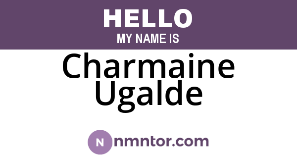Charmaine Ugalde