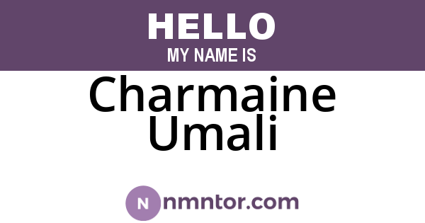 Charmaine Umali
