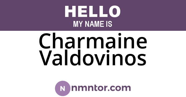 Charmaine Valdovinos