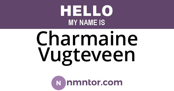 Charmaine Vugteveen