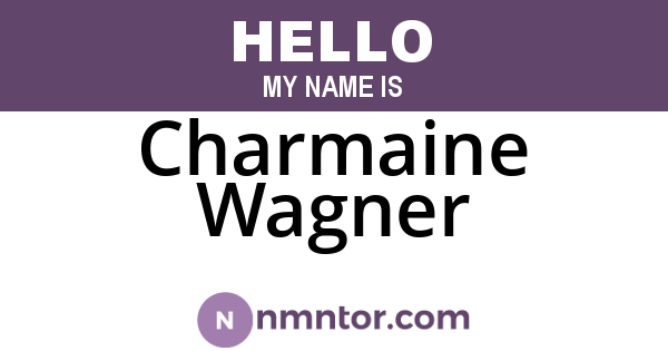 Charmaine Wagner