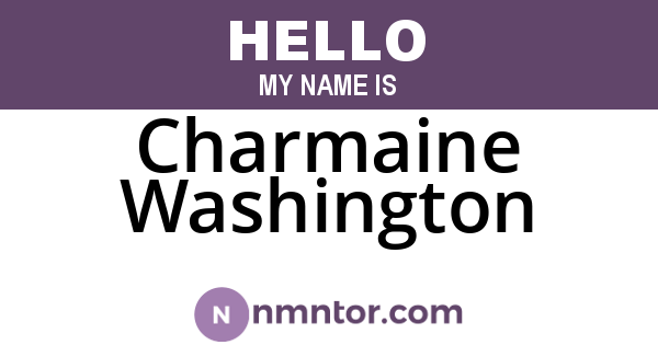 Charmaine Washington