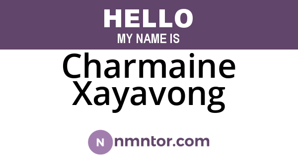 Charmaine Xayavong