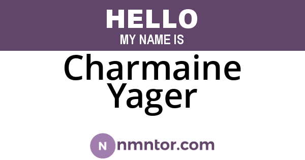 Charmaine Yager