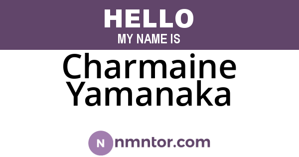 Charmaine Yamanaka