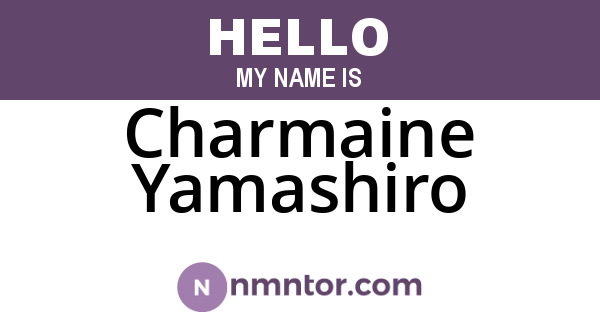 Charmaine Yamashiro