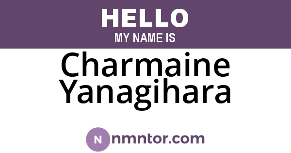 Charmaine Yanagihara