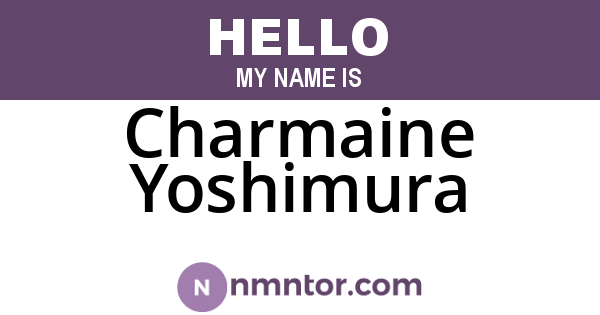 Charmaine Yoshimura
