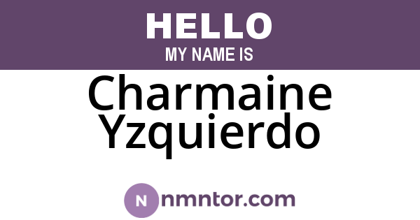 Charmaine Yzquierdo
